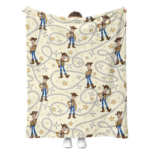 ผ้าห่มโพลีเอสเตอร์ลายการ์ตูนน่ารักสำหรับเด็ก  แบบกำหนดเองสำหรับ OEM  ใช้สำหรับเดินทาง โซฟา และเตียง - Product Image 5