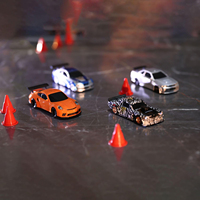 Mini voiture de drift RC 1/43 avec éclairage contrôlable, modèle de voiture de sport haute vitesse, jouet de course pour enfants, cadeau pour garçon