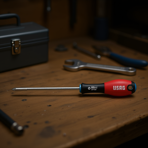 Tournevis Usag Pz 322 L 150mm avec poignée rouge pour travaux de précision - Product Image 3