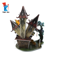 Kit de bricolage maison hantée en mousse 3D, jouet éducatif d'assemblage effrayant pour Halloween, idéal pour les cadeaux - Vente chaude