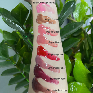 Bán buôn Vegan Hồng bóp ống son bóng trang điểm Donut Lip Gloss biểu tượng tùy chỉnh nhãn hiệu riêng hương liệu dầu Peptide Lip Gloss - Product Image 4