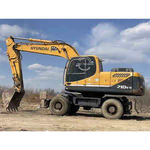 Excavatrice sur pneus hydraulique Hyundai 210W-9 d'occasion de haute qualité 20.5 tonnes avec moteur et équipement industriel à moteur à vendre bas prix - Product Image 1