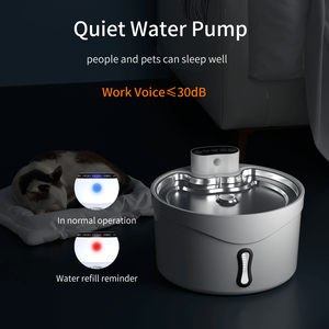 نافورة شرب للقطط بسعة 2.6 لتر/87 أونصة مع مستشعر للحركة، موزعات مياه أوتوماتيكية لاسلكية للقطط - Product Image 5