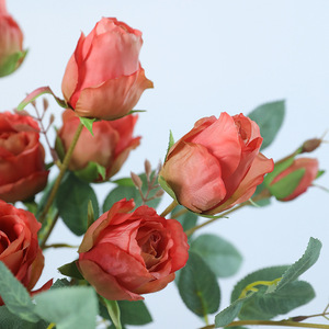 Roses artificielles Ruilisi, roses en soie rose, décoration de mariage, arrangement pour la maison - Product Image 4