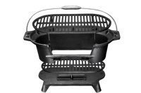 Vente en gros petit dessus de table hibachi en fonte barbecue portable charbon de bois mini barbecue grill dessus de table extérieur