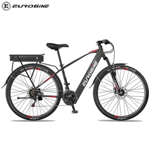 Оптовые продажи велосипед весло-Eurobike X3 треккинг велосипед электровелосипед 700C 29 "e-bike литиевая батарея, фара для электровелосипеда в 10.4ah 13.4ah 350W LED ЖК экран для верховой езды режимов