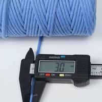 Cordon en macramé 3 mm x 100 m, 100 % coton recyclé naturel, pour travaux manuels