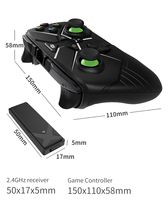 Controlador DE JUEGOS DE Joystick inalámbrico de 2,4 Ghz de alta calidad para Xboxone/S/X PC para P3 Android Compatible Turbo Vibration Motor ABS