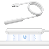 Cable de Carga Magnético USB C Tipo-C Macho a Hembra para Apple Pencil de 2.ª Generación, iPad, PC, Tableta, Suministro de Energía para Lápiz