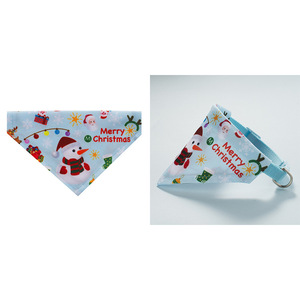 Aksesori hewan peliharaan <span class=keywords><strong>bandana</strong></span> anjing poliester Natal untuk hewan peliharaan - Product Image 4