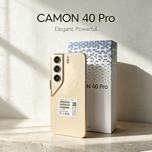 Camon 40 Pro โทรศัพท์สองซิม, โทรศัพท์มือถือ2G 3G 4G 5G แบตเตอรี่ขนาดใหญ่เวลาสแตนด์บายสองซิม - Product Image 1