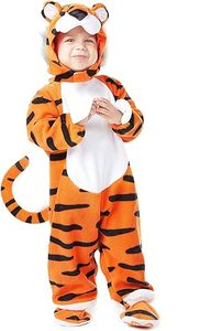 Disfraz de tigre para niños y niños pequeños, disfraz de dinosaurio de Tigre, disfraz de Animal, mono con capucha - Product Image 4