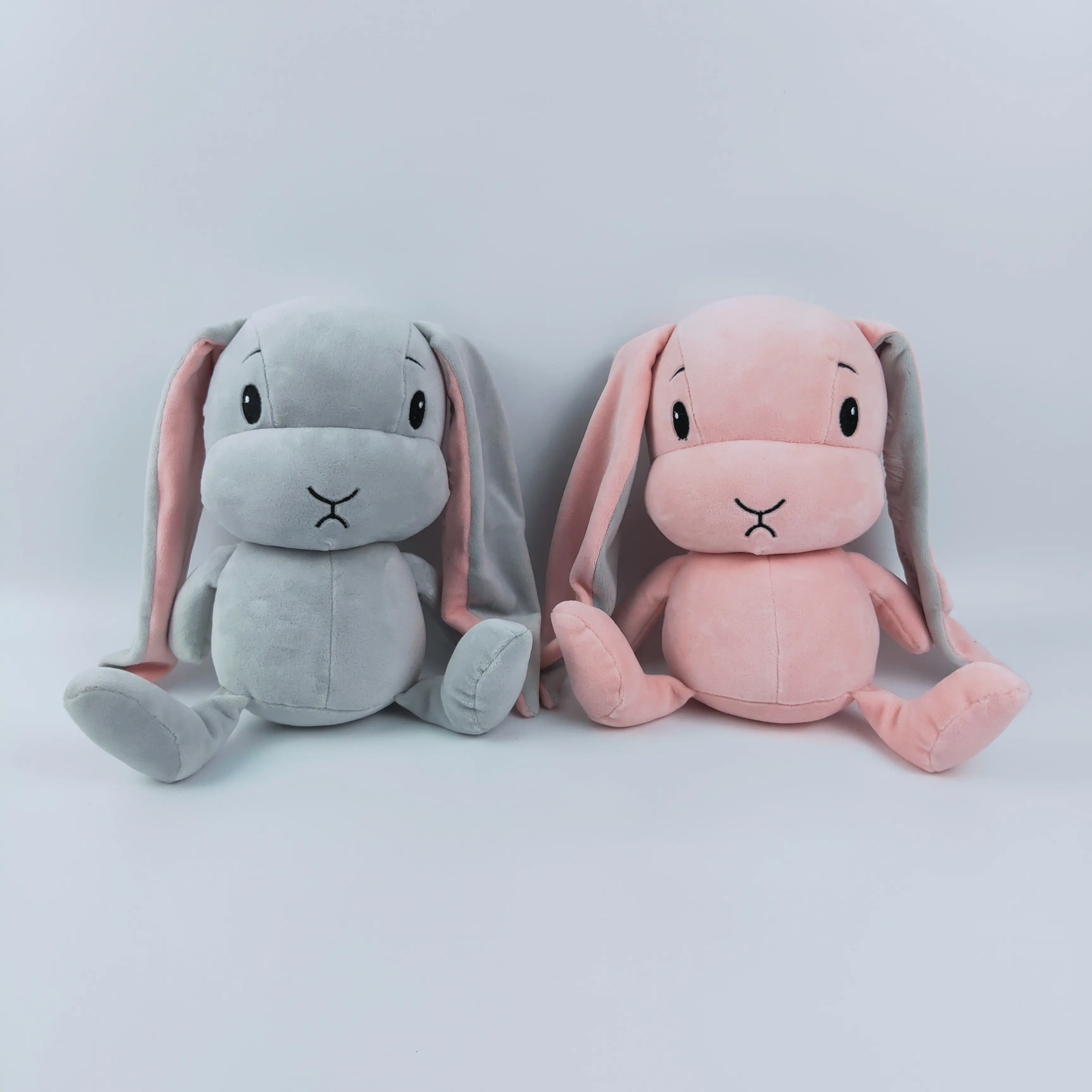 Super soft spandex plush bunny with long ears with soft cotton inside