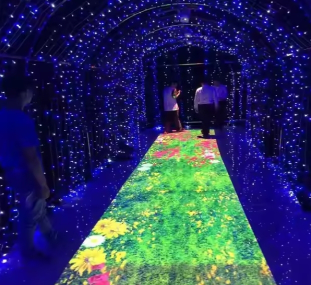 Heavy Load Bearing Led Standing Wall Panel Screen Tiled Display Interactive Digital Video Dancing Gaming Video Stage Dance Floor