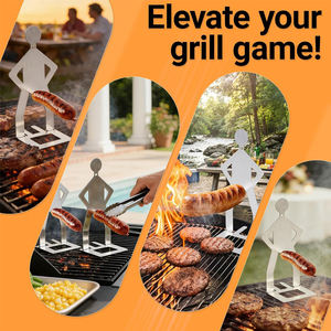 WELAND Divertido Soporte de Acero Inoxidable para Mochila de Camping, Soporte para Salchichas, para Viajes al Aire Libre, Fiestas de Verano, Picnics, Soporte para Hot Dogs - Product Image 6