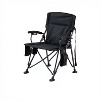Chaises de camping pliantes chauffantes portables en acier pour le camping en plein air et la pêche