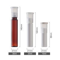 Flacon vide à double compartiment de qualité alimentaire pour liquides buccaux 10ml 20ml 30ml – Flacon deux-en-un pour emballage de suppléments liquides et en gélules