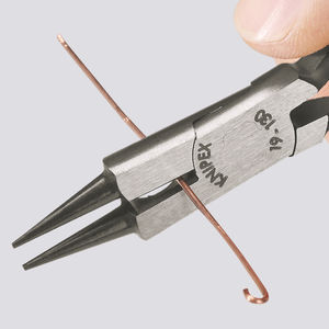 Alicates de punta redonda Knipex de 1/8 pulgadas con mandíbula lisa, herramienta de joyería de acero al cromo vanadio de grado industrial - Product Image 1