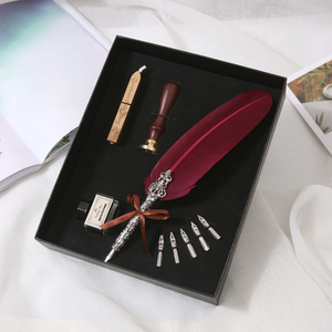 Pluma Estilográfica de Lujo Personalizada 2026, el Mejor Regalo, Pluma con Pluma de Ave - Product Image 5