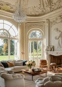 Villa de luxe de style cottage européen personnalisée avec véranda à auvent blanc et toit en tuiles noires, service de rénovation et de conception - Product Image 5