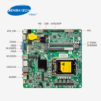 ITX-Y310C DV 19V 64GB Lga1151 ince Itx anakart bilgisayar anakartlar için HD VGA LVDS ile 4k
