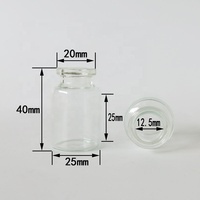 Faible quantité minimum de commande Borosilicate 10ml flacons en verre transparent bouteille pharmaceutique de médecine d'injection avec bouchon supérieur rabattable