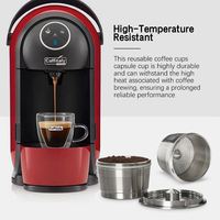 Ensemble de 1 dosettes de café réutilisables personnalisées dosettes de café rechargeables compatibles avec la machine Caffitaly Tchibo Cafissimo