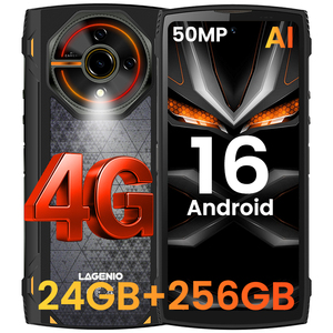 Brand New Panther2 Pro 6.7" 24GB+256GB 8MP+50MP+2MP 120Hz 5150mAh 18W Dual SIM LTE/GSM Android NFC IP68/IP69k Rugged Smartphone