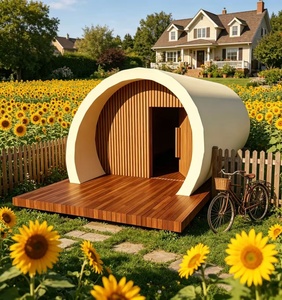 Casas Prefabricadas de Acero y Hormigón Cilíndricas, Impermeables y Resistentes a Desastres, para Uso en Oficinas al Aire Libre/Viviendas Vacacionales o Almacenes - Product Image 3