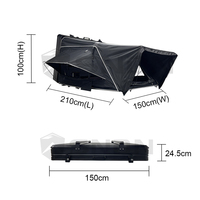 Tente de toit rigide SNDN à ouverture latérale pour camping quatre saisons, tente de toit en aluminium imperméable pour SUV 4x4, 4 personnes