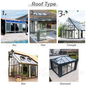 Tienda de jardín deslizante retráctil para exteriores, paneles de vidrio solar, parasol de techo - Product Image 3