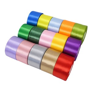 Pita Satin Premium Berkualitas Tinggi Warna Campuran 1,5 Inci Satu Sisi Lebar 4cm untuk Mawar Abadi - Product Image 1