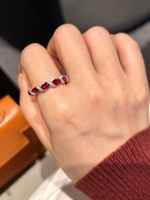 18K Weißgold Labor-gezüchteter Rubin-Diamant-Ring, ovaler roter Edelstein, gedrehter Brautschmuck für Frauen, Geschenk, Hochzeit, nur hohe Qualität.