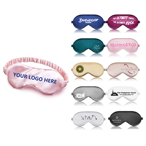 Antifaz de Seda Personalizado con Logotipo, Relleno de Doble Capa y Correa Elástica, Antifaz Suave y Cómodo para Dormir - Product Image 1