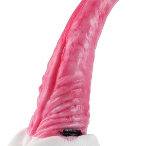 Dildo de Fantasía Tamaño XXL, Dildo de Animal Monstruoso de Orca para Mujeres, Masajeador Anal, Tapón Anal Color Sangre con Ventosa - Product Image 5