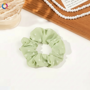 Trending Retro Fashion Ponytail Holders Bandas elásticas y lazo Acrílico Satén Cinta Venta al por mayor Venta caliente Accesorios para el cabello - Product Image 1