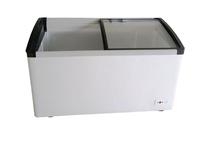 Congelador de Helados Comercial de 500L, Acero Inoxidable, con Puerta Corredera de Vidrio, Tipo Vitrina