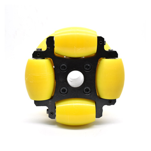Preço de fábrica ZOTY2LR-80 Borracha Amarela Cor 80mm <span class=keywords><strong>Omni</strong></span> <span class=keywords><strong>Wheel</strong></span> para Transport Robot - Product Image 2