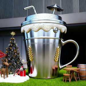 Camión de Café Móvil con Forma de Taza Gigante - Remolque de Catering Creativo de Fibra de Vidrio con Marca Personalizada, Ideal para Bebidas de Café - Product Image 3