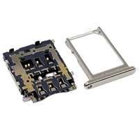 Connecteur de carte Nano SIM enfichable avec tiroir porte-carte, fente femelle pour PCB, montres intelligentes, téléphones IoT, tablettes SMD