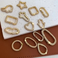 Fermoirs de gros bijoux ovales en plaqué or 18 carats Fermoir à vis pour bijoux à bricoler soi-même