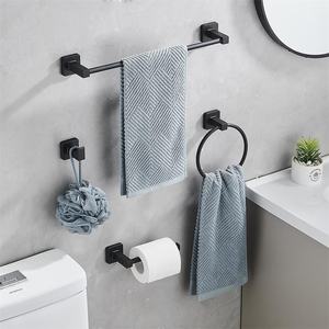 Gran oferta, accesorios de baño de acero inoxidable telescópicos extensibles de oro negro, productos de baño, juego de accesorios de baño - Product Image 4