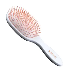 White cushion wooden oval cushion brush copper pin anti-bacteria comb