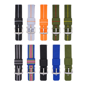 Vendita calda di 18mm 20mm 22mm 24mm elastico tessuto in Nylon cinturino orologio sportivo cinturini per Samsung Gear S3 per Huawei GT - Product Image 2