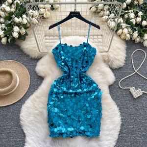 时尚新款亮片性感迷你舞会女式连衣裙 - Product Image 2