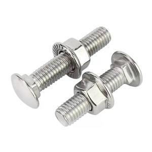 A2 Stainless Steel M5 M6 M8 X 40mm <strong>M10</strong> M12 M14 <strong>Coach</strong> <strong>Bolt</strong> Square Neck Mushroom Round Head Carriage <strong>Bolt</strong> and Flange Nuts - Product Image 4