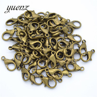 Crochets de fermoir à homard en alliage plaqué 8 couleurs pour collier et Bracelet, chaîne de bricolage, résultats de bijoux V107 40 pièces/sac