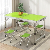 Table pliante d'extérieur au design moderne en alliage d'aluminium pour la terrasse, la salle à manger, le barbecue – Mobilier d'extérieur fabriqué