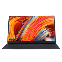 Monitor Portátil de Escritorio de 15.6 Pulgadas con Pantalla de 1080p, Monitor LED para Computadora