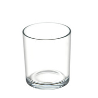 Porte-bougie en verre cylindrique transparent de style européen haut de gamme pour bougies parfumées décoratives et ambiance intérieure